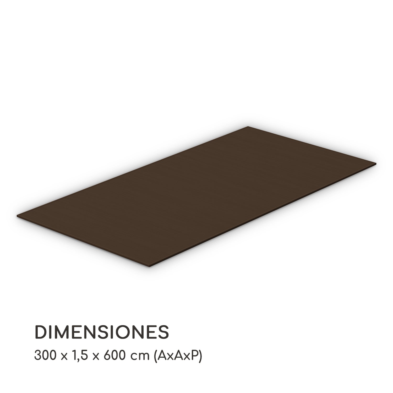 Pantheon Solid Ground Pabellón Tablas 3x6 m Composite 3 x 6 m | Marrón Tierra