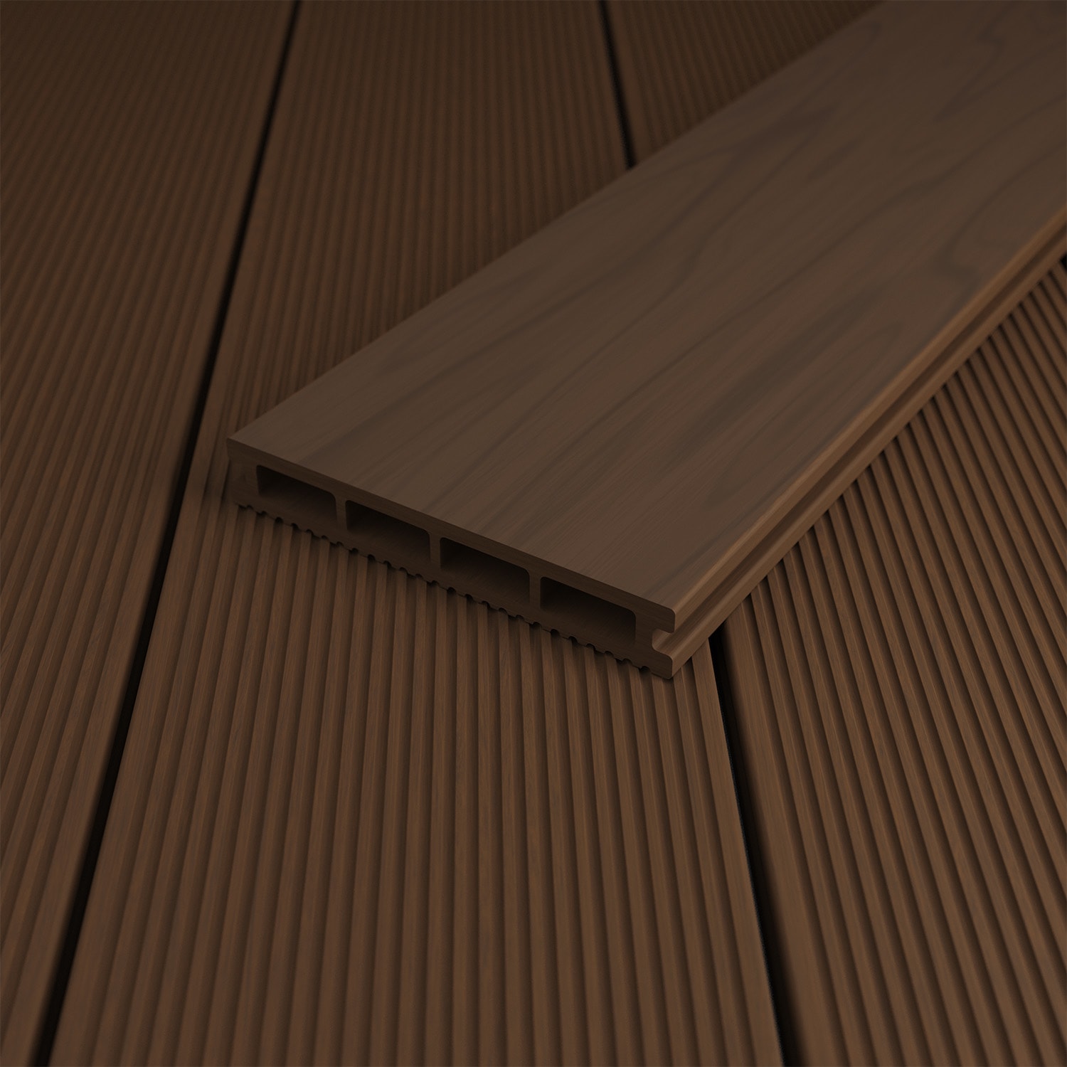 Pantheon Solid Ground paviljoenplanken 3x6 m composiet 3 x 6 m | Earth Brown