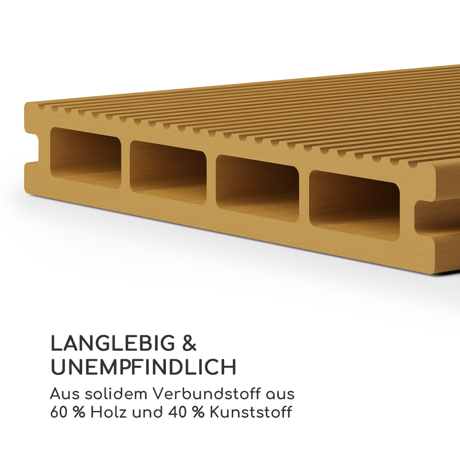 Pantheon Solid Ground Pavillondielen 3x6 m Verbundstoff 3 x 6 m | Tabak