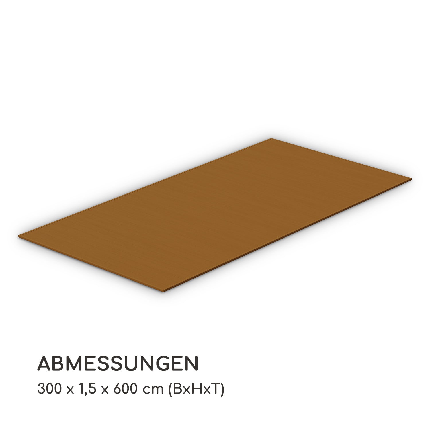 Pantheon Solid Ground Pavillondielen 3x6 m Verbundstoff 3 x 6 m | Tabak