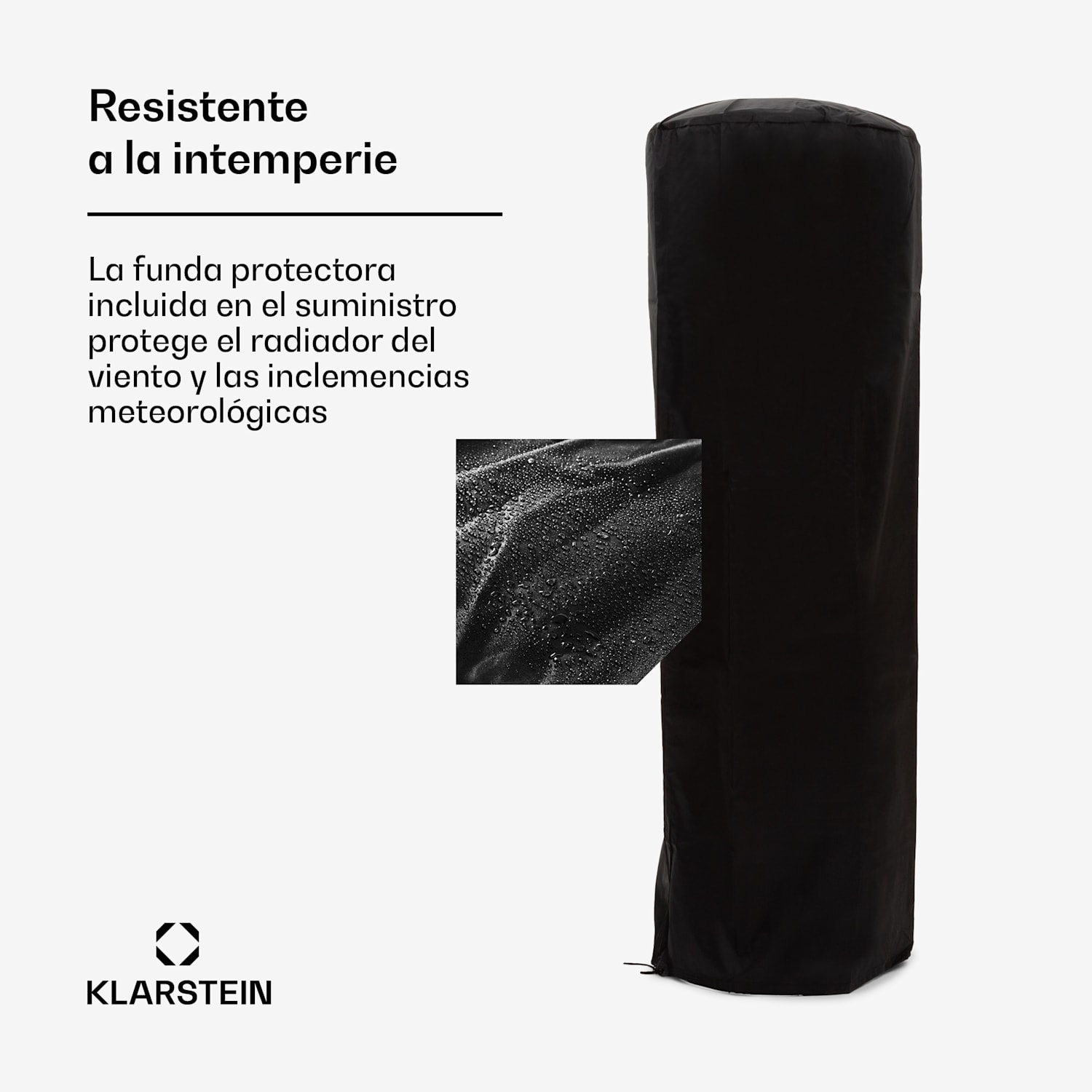 Goldflame calefactor de terraza calefacción a gas 11,2 kW vidrio templado móvil acero inoxidable 