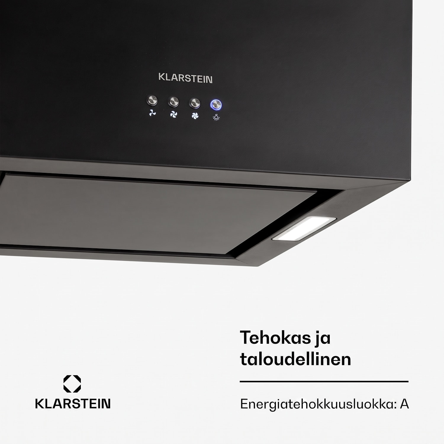 Kronleuchter saarekeliesituuletin 596m³/h LED-paneeli EEK A 44 cm | Musta