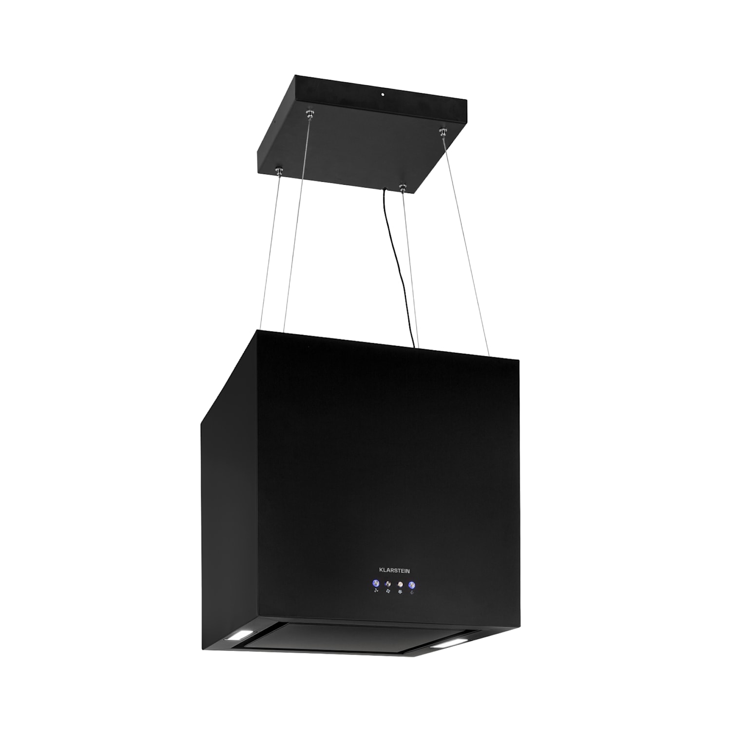 Kronleuchter, digestoř, 40 cm, ostrůvková, 596 m³/h, LED panel, A, černá 