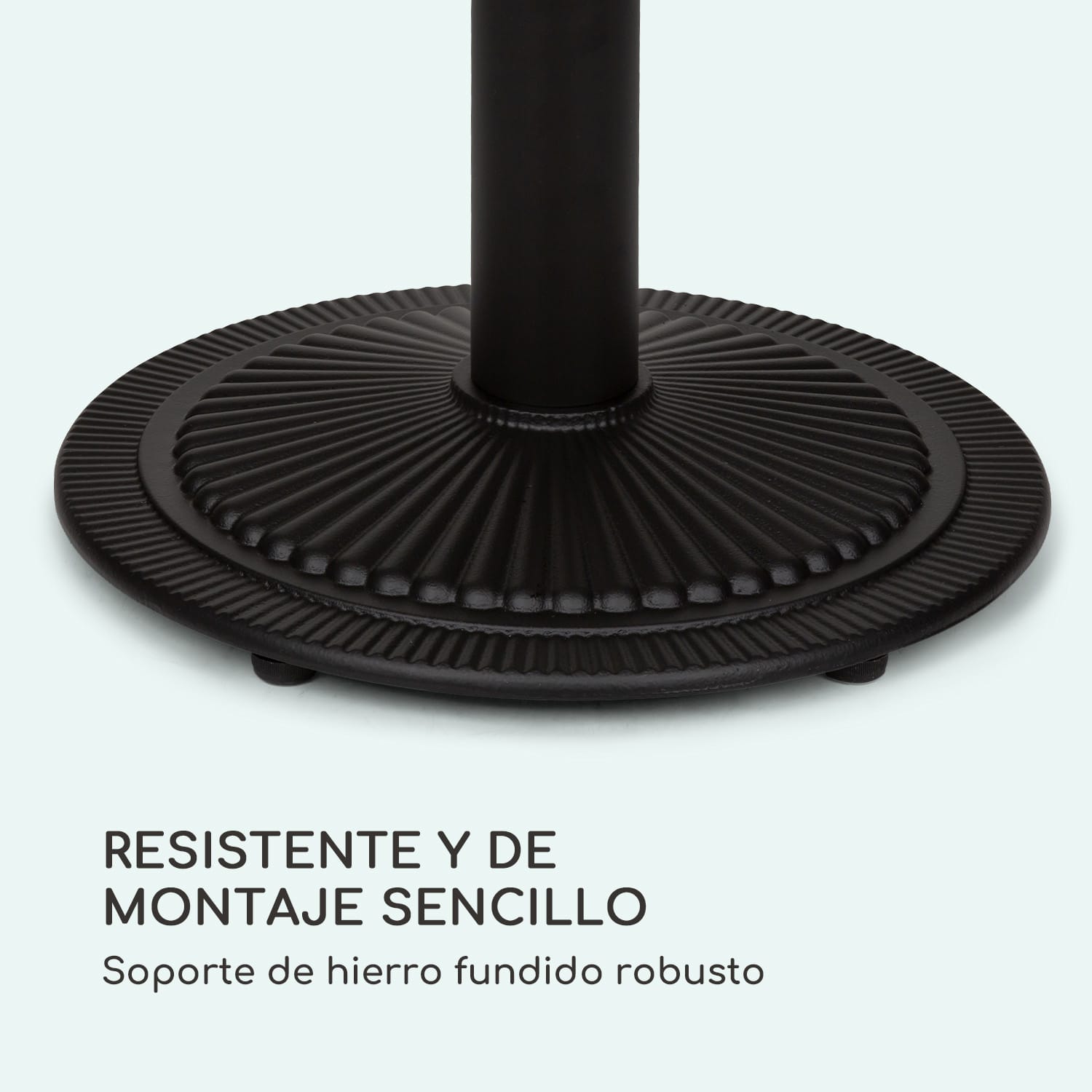 Patras Pearl Mesa de bistró Modernismo Mármol Ø 60 cm Alto: 75 cm Hierro fundido Negro / Mármol Blanco