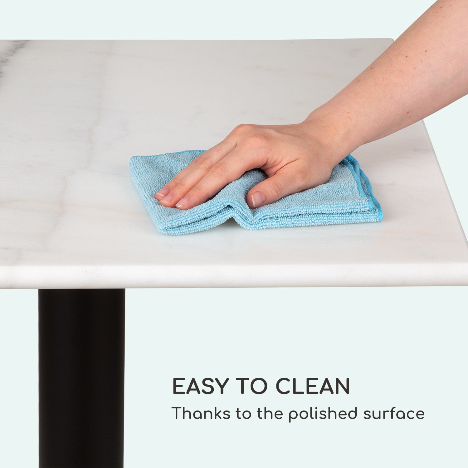 Patras Onyx, bistro stol, u stilu secesije, mramor, 60 × 60 cm, visina: 72 cm, okrugli Noga, okrugla