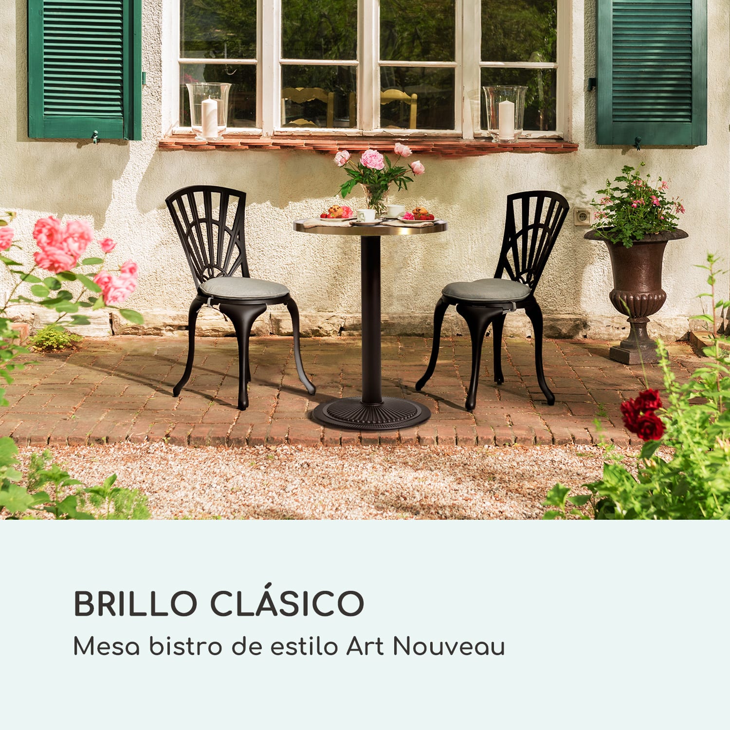 Patras Jewel Mesa de mármol Modernista Ø: 57,5 cm Alto: 75 cm Pata de hierro fundido Negro / Mármol Blanco