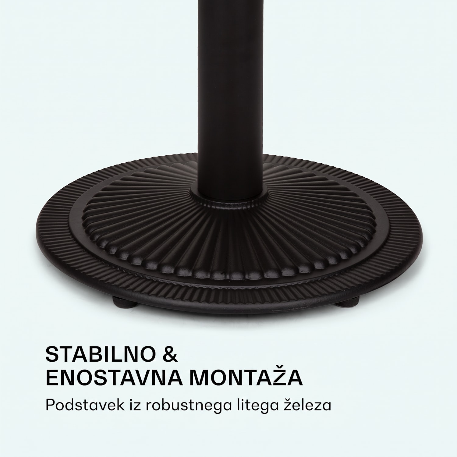 Patras Jewel, miza iz marmorja, secesijski slog, Ø: 57,5 cm, višina: 75 cm, podstavek iz litega železa Črna / bela marmorna