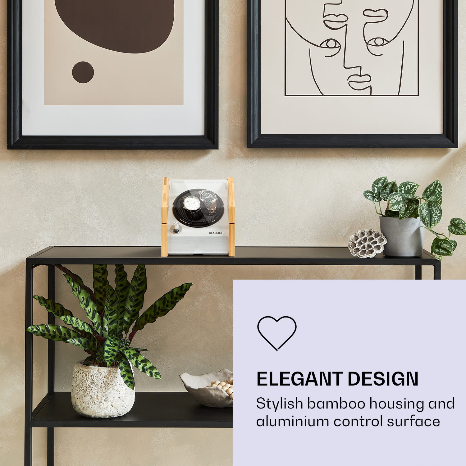 Garonne 2, navijač satova, 1 gramofona, za 2 satova, 3 brzine, 4 načina rada, bambus 