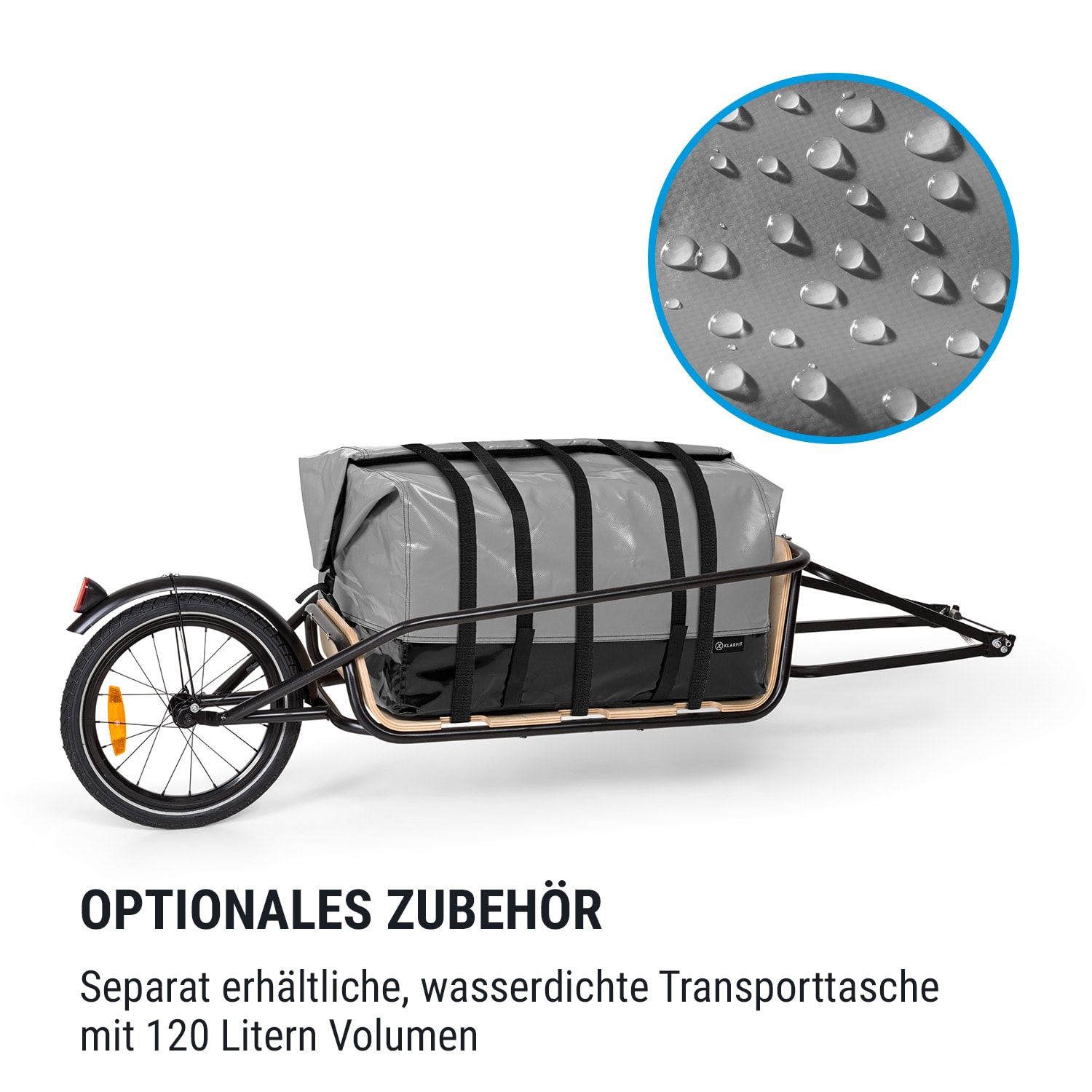 Companion Chaser Fahrradanhänger Nachläufer 30 kg 16" Multiplex Birke 