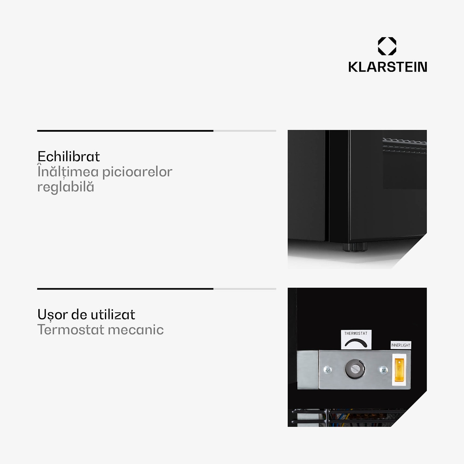 IceAge 88, congelator, 88 litri, clasa energetică E, 2 etaje, termostat, uss din sticlă 