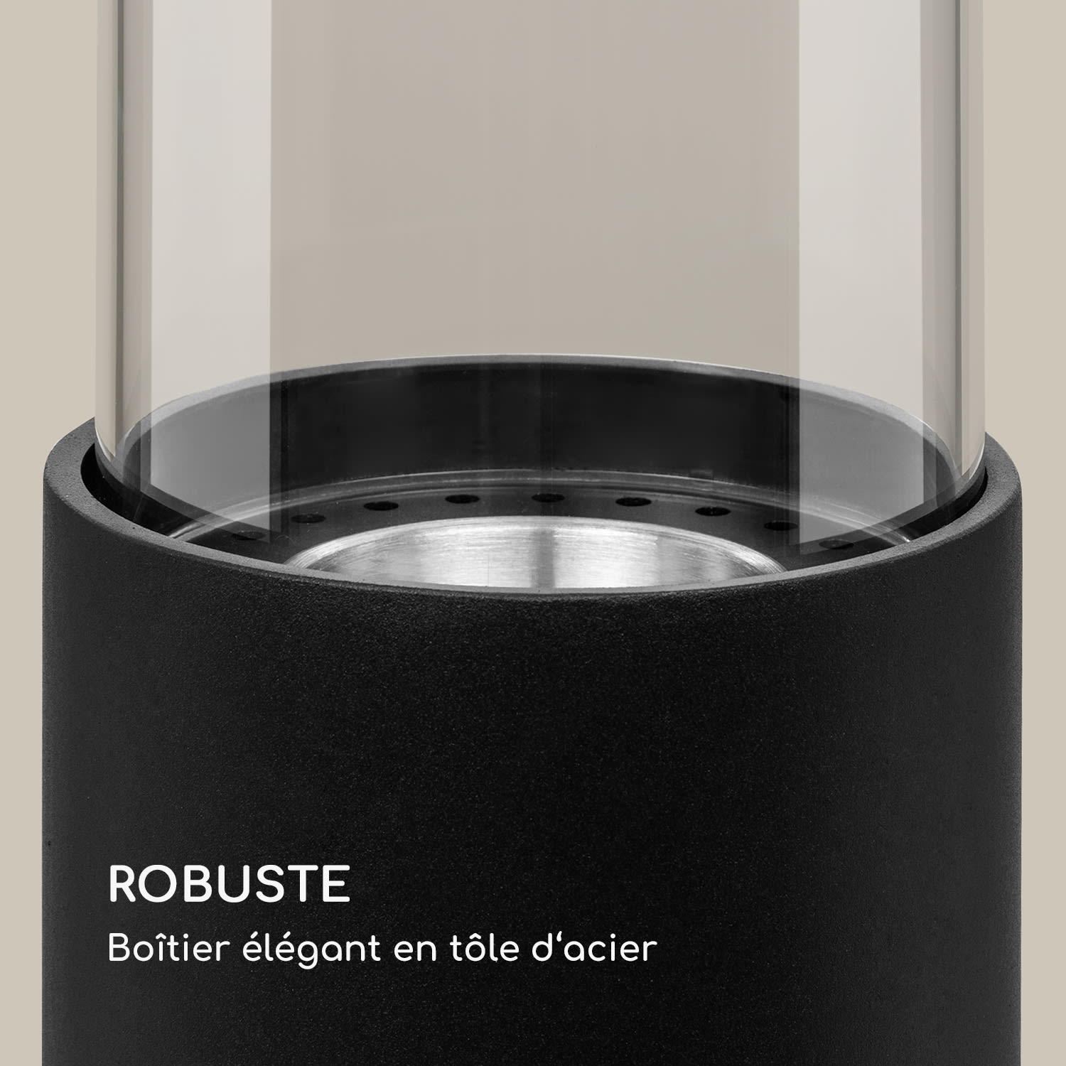 Fiamme Pila ethanol haard rvs brander 0,5 liter 4-5 uur brandduur Zwart