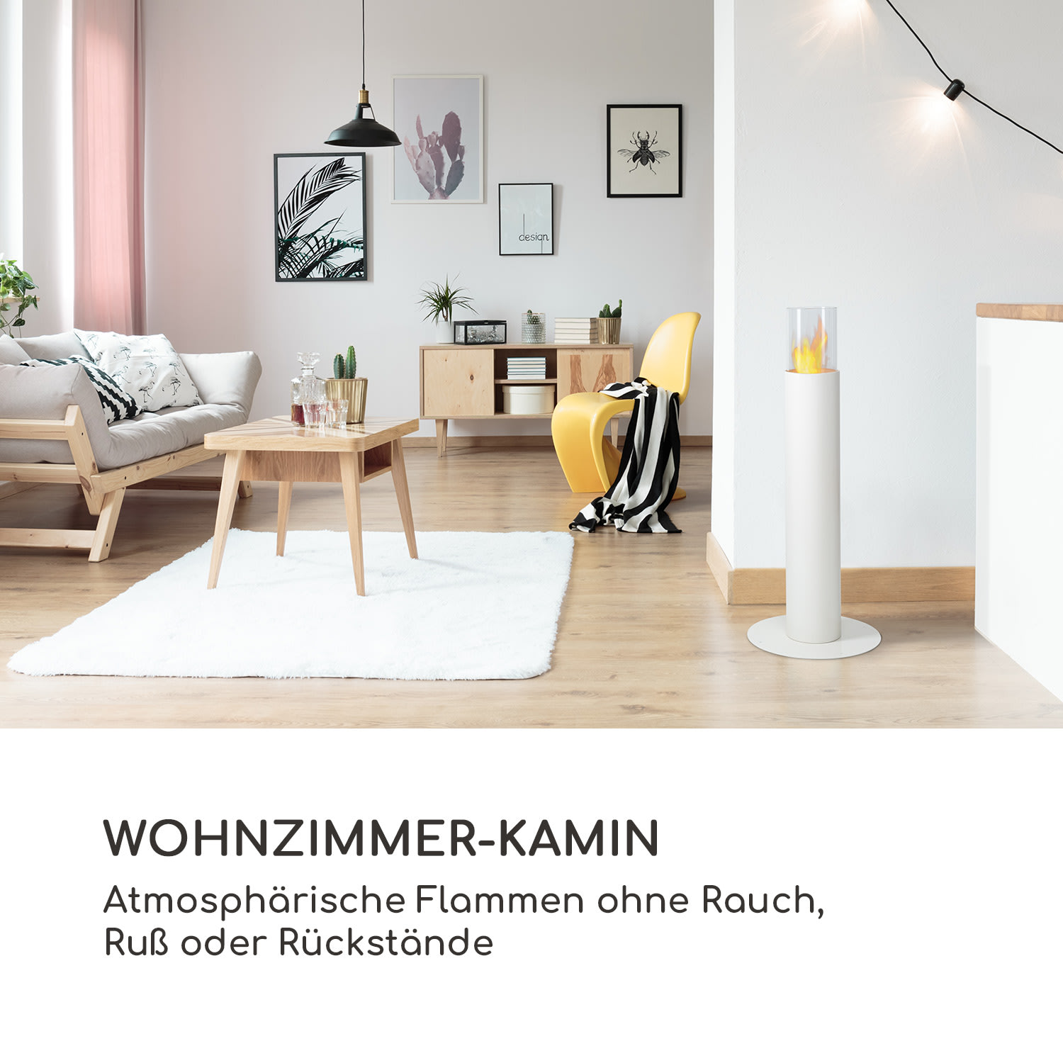 Fiamme Pila Ethanol-Kamin Edelstahl-Brenner 0,5 Liter 4-5 h Brenndauer 