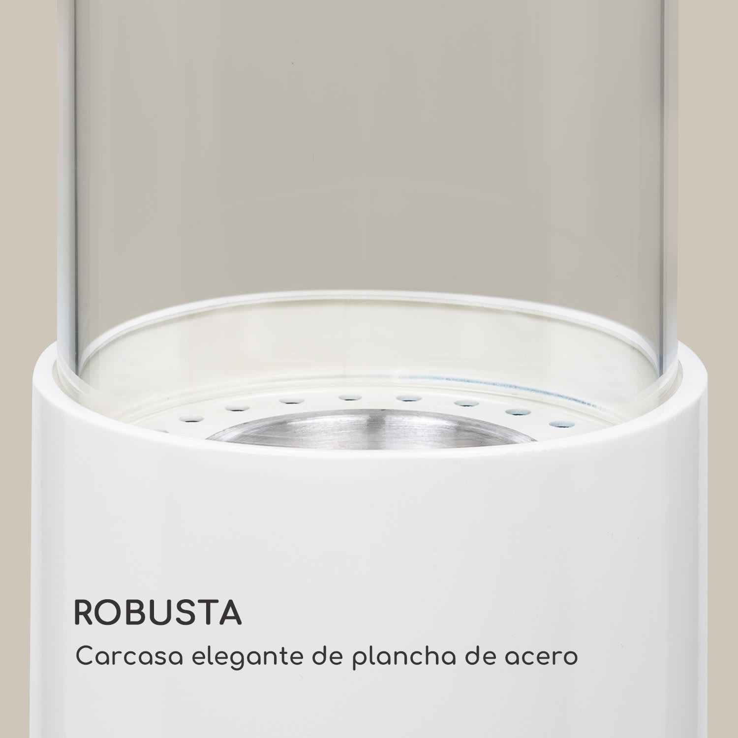 Chimenea de etanol Fiamme Pila quemador de acero inoxidable 0,5 litros 4-5 horas de combustión Blanco