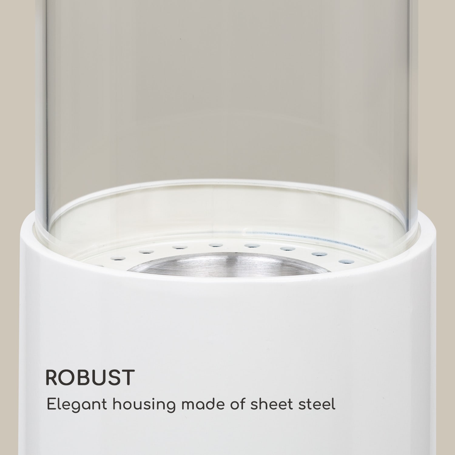 Fiamme Pila, etanolový krb, horák z nehrdzavejúcej ocele, 0,5 litra, dĺžka horenia 4-5 h Biela