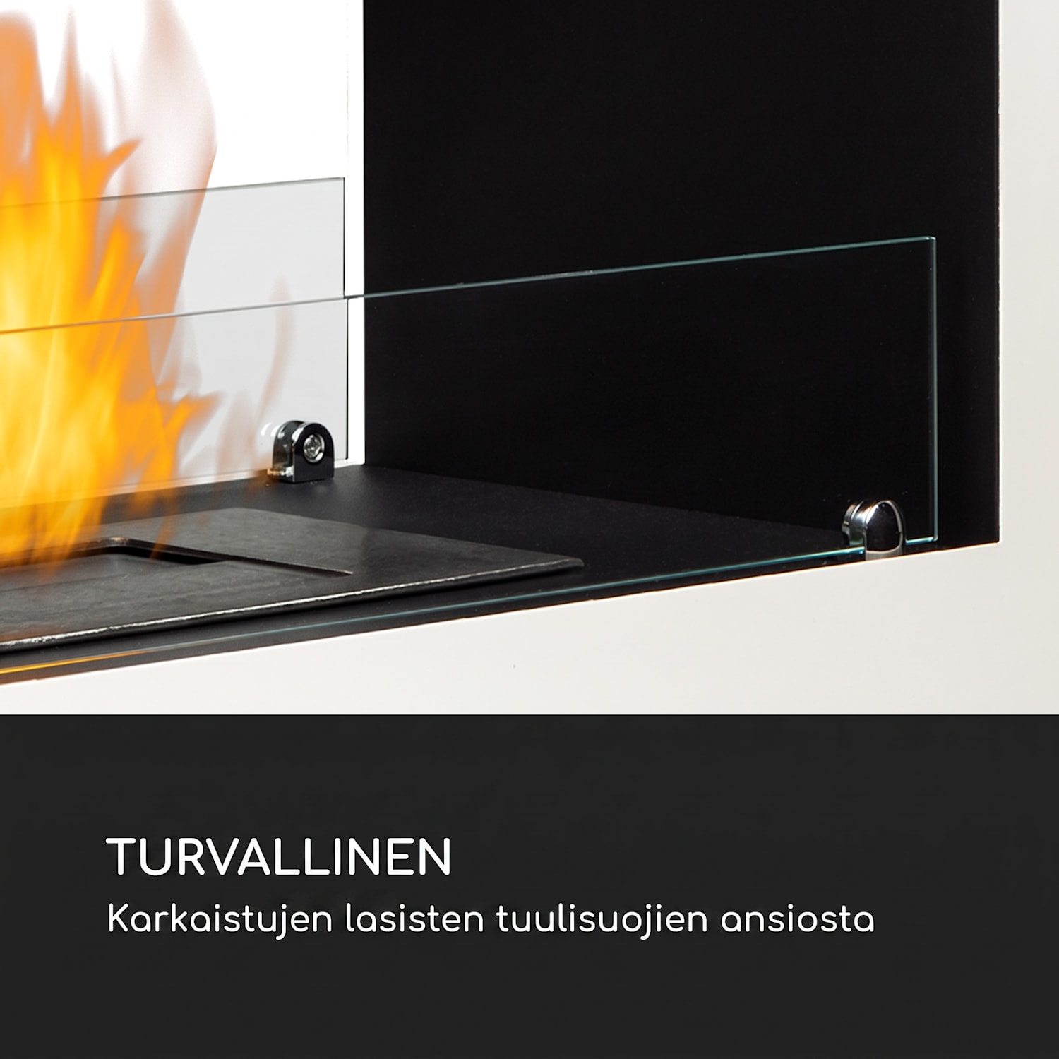 Fiamme Scoppi biotakka poltin ruostumattomasta teräksestä 3 litraa 5-6 h paloaika Valkoinen