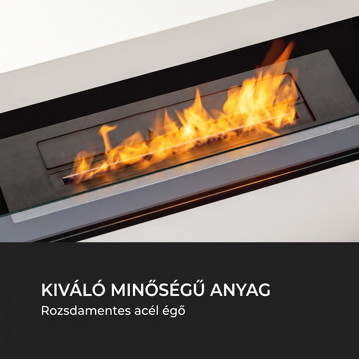 Fiamme Scoppi, etanol kandalló, rozsdamentes acél égő, 3 l, 5-6 h égési idő Fehér