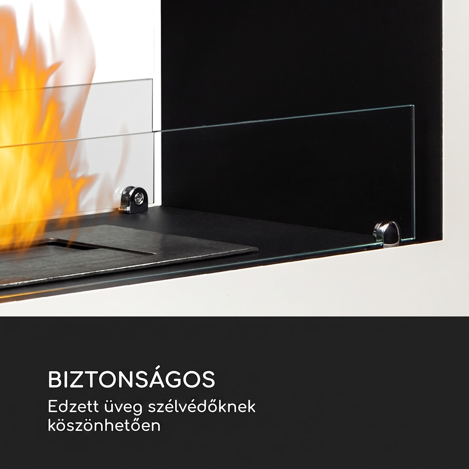Fiamme Scoppi, etanol kandalló, rozsdamentes acél égő, 3 l, 5-6 h égési idő Fehér