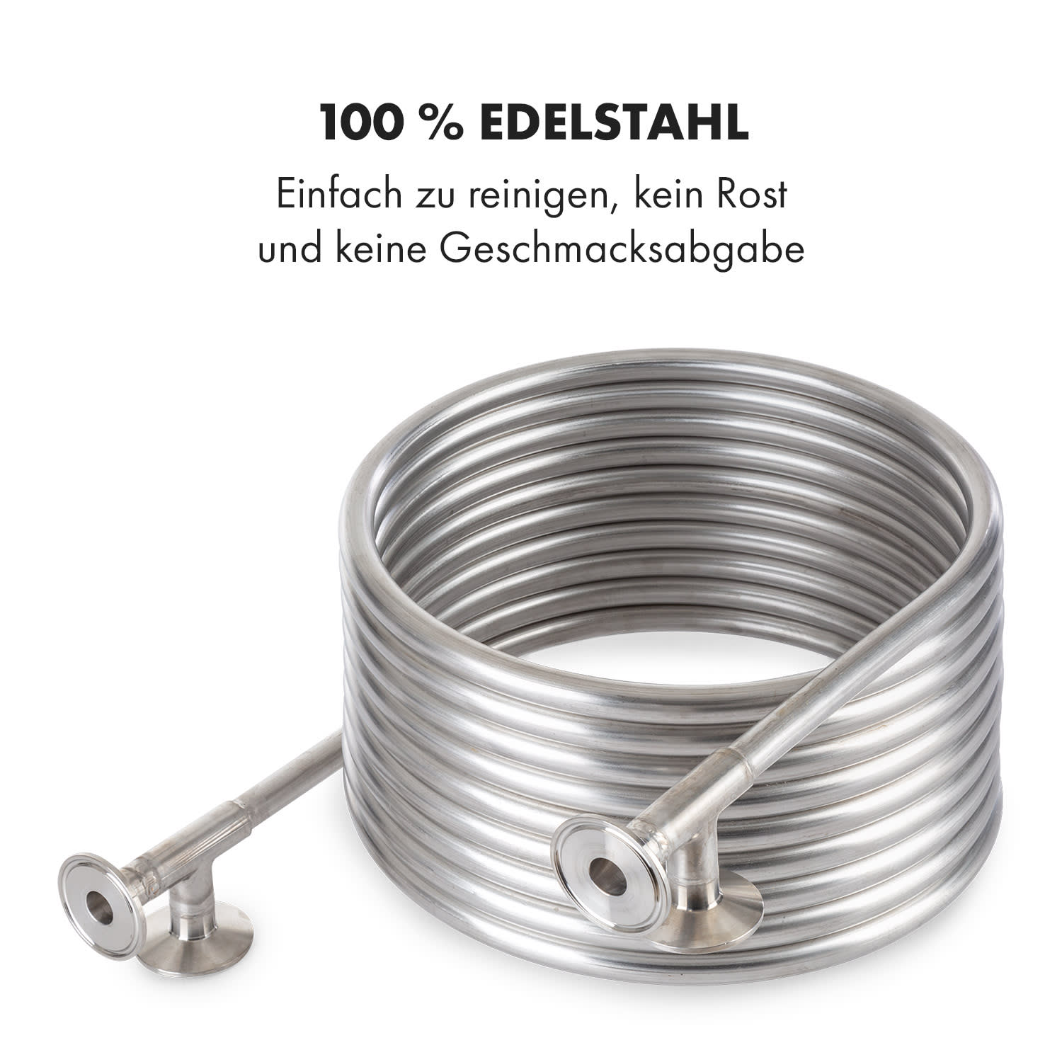 Counterflow Gegenstromkühler Ø28cm 9 Schleifen 304 Edelstahl 