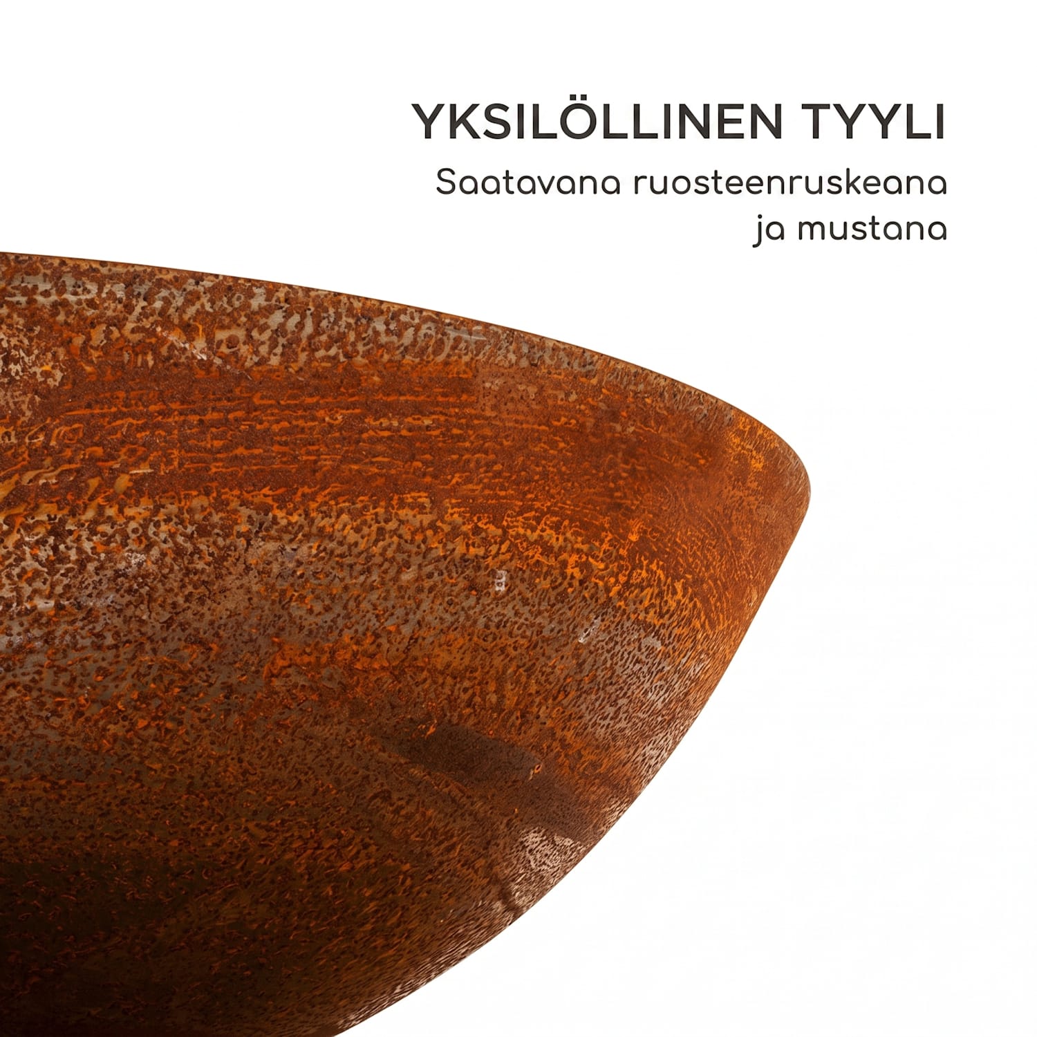 Savage 2.0 Tall tulimalja grillillä sivupöydät bambusta sis.  Säänsuoja Seisomassa | Ruoste