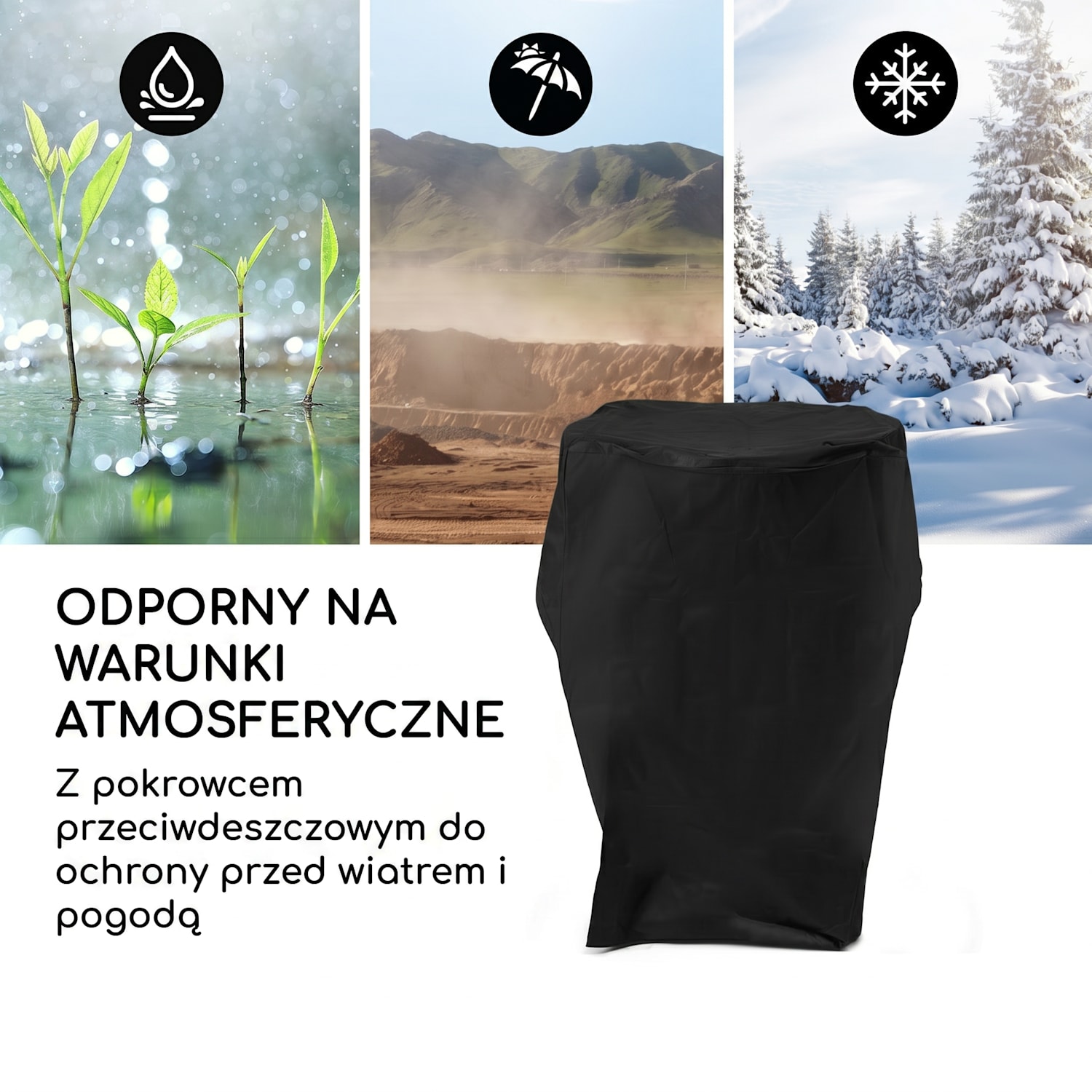 Savage 2.0 Tall, palenisko ogrodowe z grillem, bambusowe półki boczne, pokrowiec ochronny Na stojąco | Rdza