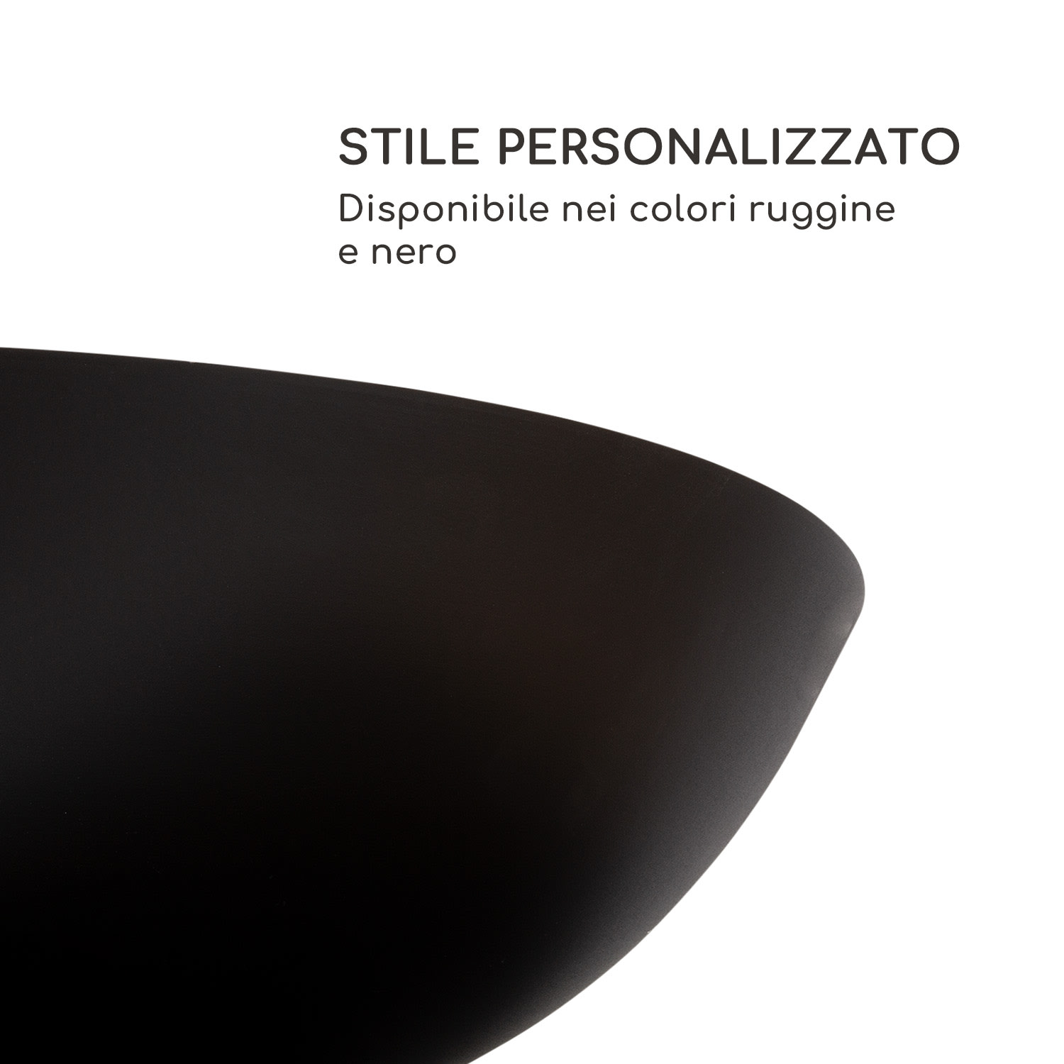 Savage 2.0 Tall braciere con grill incl. tavolini laterali in bambù  Copertura dalle intemperie In piedi | Nero