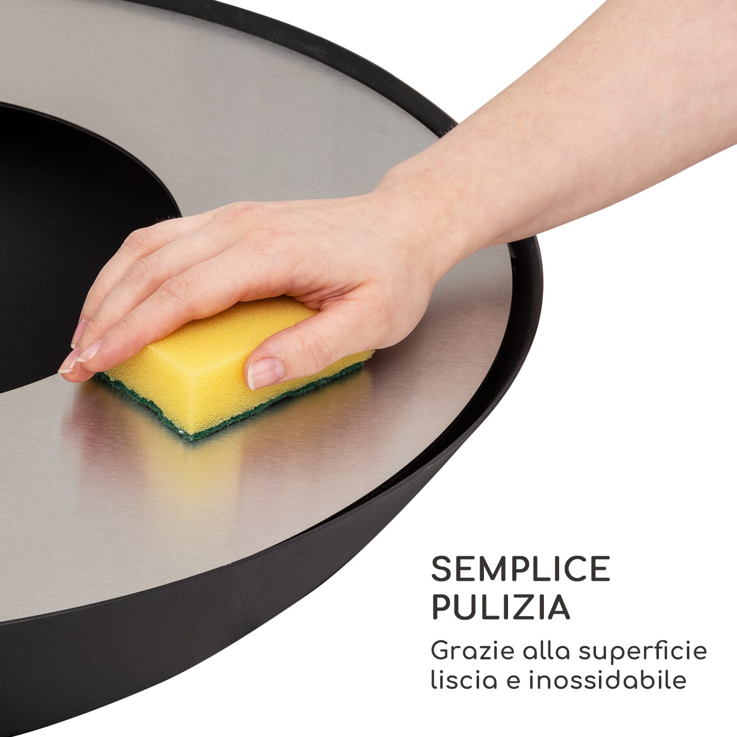 Savage 2.0 Tall braciere con grill incl. tavolini laterali in bambù  Copertura dalle intemperie In piedi | Nero