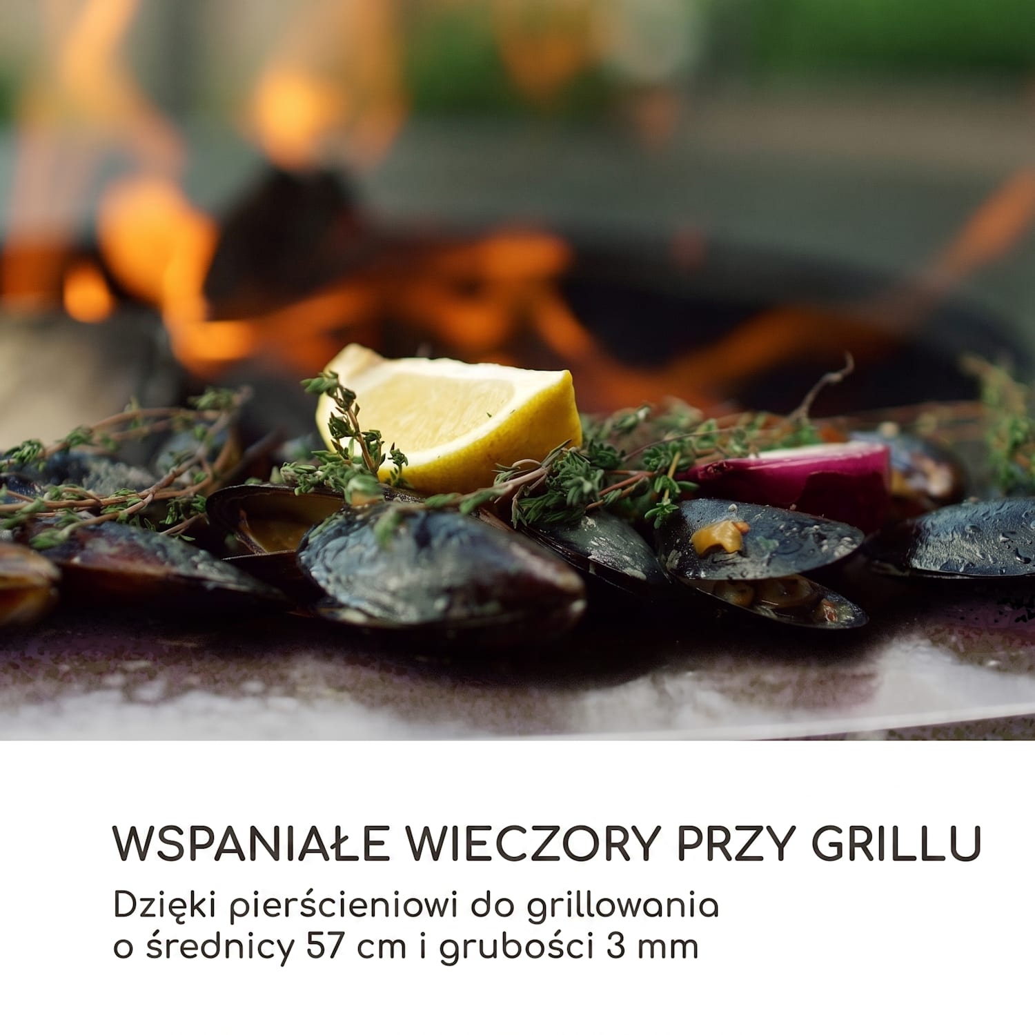Savage 2.0 Tall, palenisko ogrodowe z grillem, bambusowe półki boczne, pokrowiec ochronny Na stojąco | Czarny