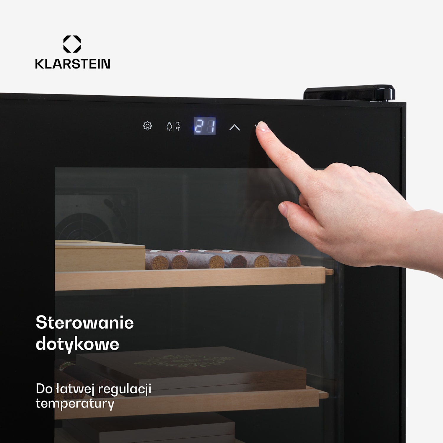 El Presidente 48, humidor do cygar, 48 l, 3 szuflady, 1 przegródka z drewna cedrowego 