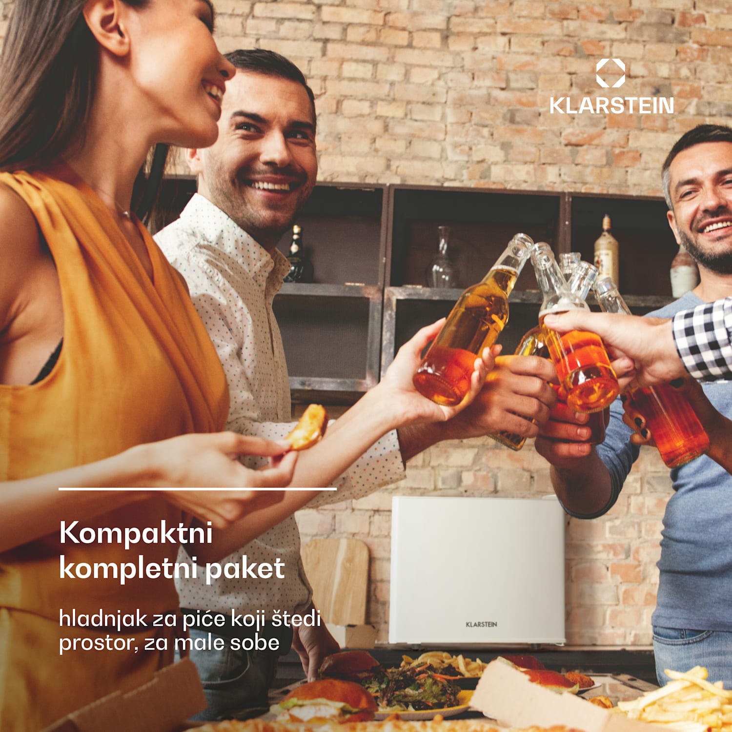 Geheimversteck, mini hladnjak, 2 područja, 17 litara, 26dB, termoelektrični 17 Ltr | Bijela