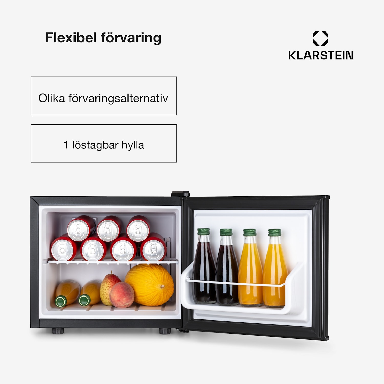 Geheimversteck Minikylskåp 2 hyllplan 17l 26dB termoelektriskt 