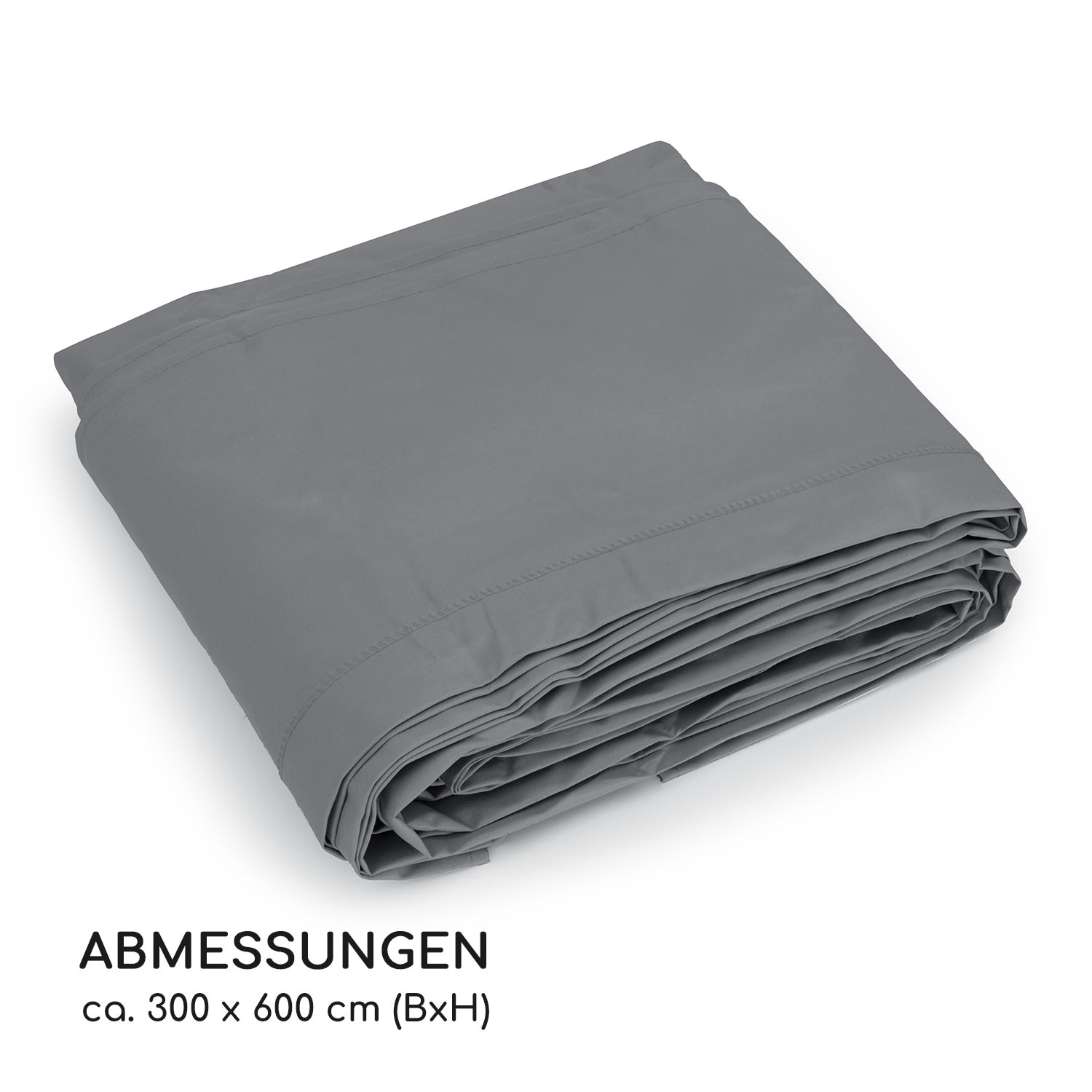 Pantheon Cortina Pergola Ersatzdach 200 g/m² Polyester-Tuch 3x6 m inkl. Seilzug 3 x 6 m | Dunkelgrau