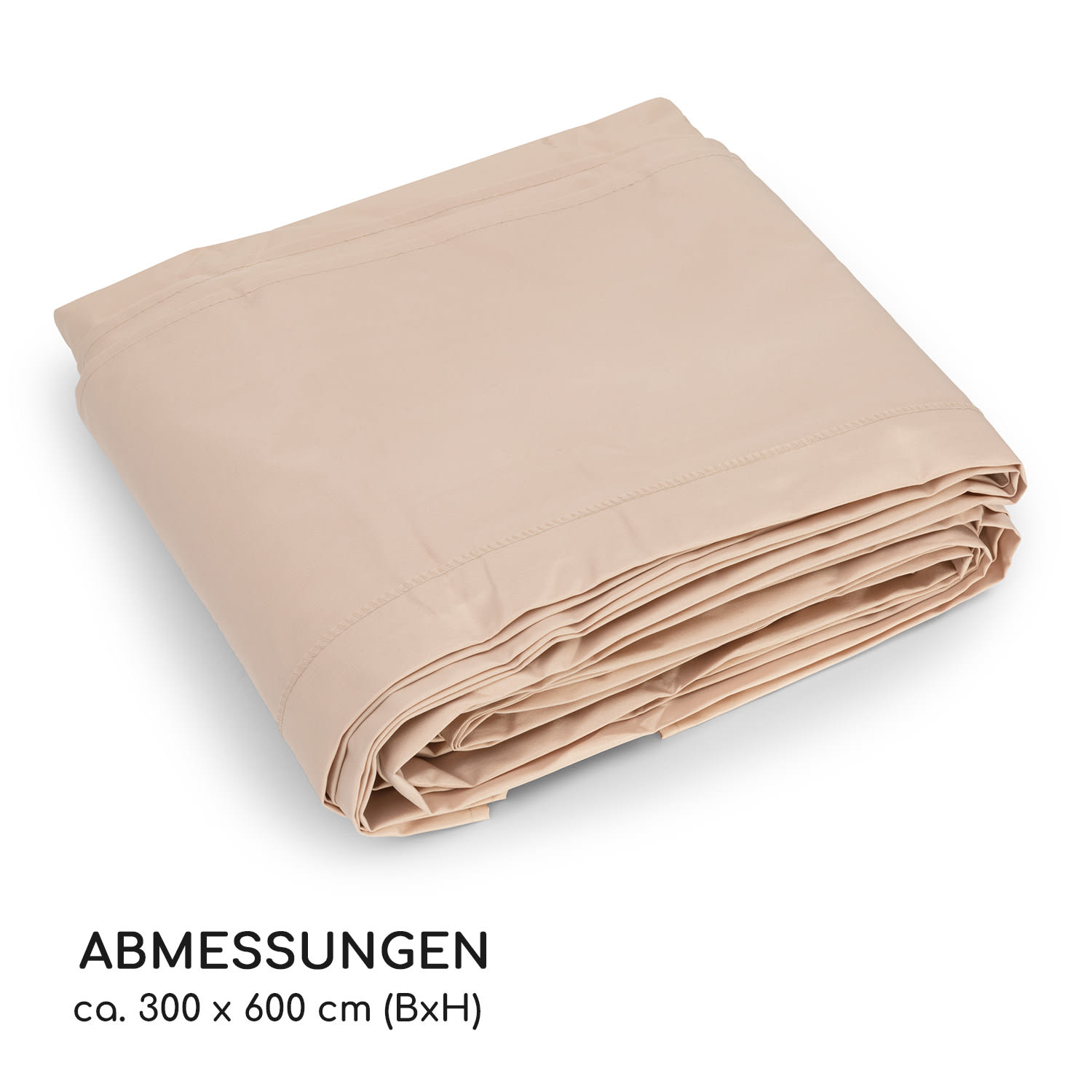 Pantheon Cortina Pergola Ersatzdach 200 g/m² Polyester-Tuch 3x6 m inkl. Seilzug 3 x 6 m | Helles Taupe