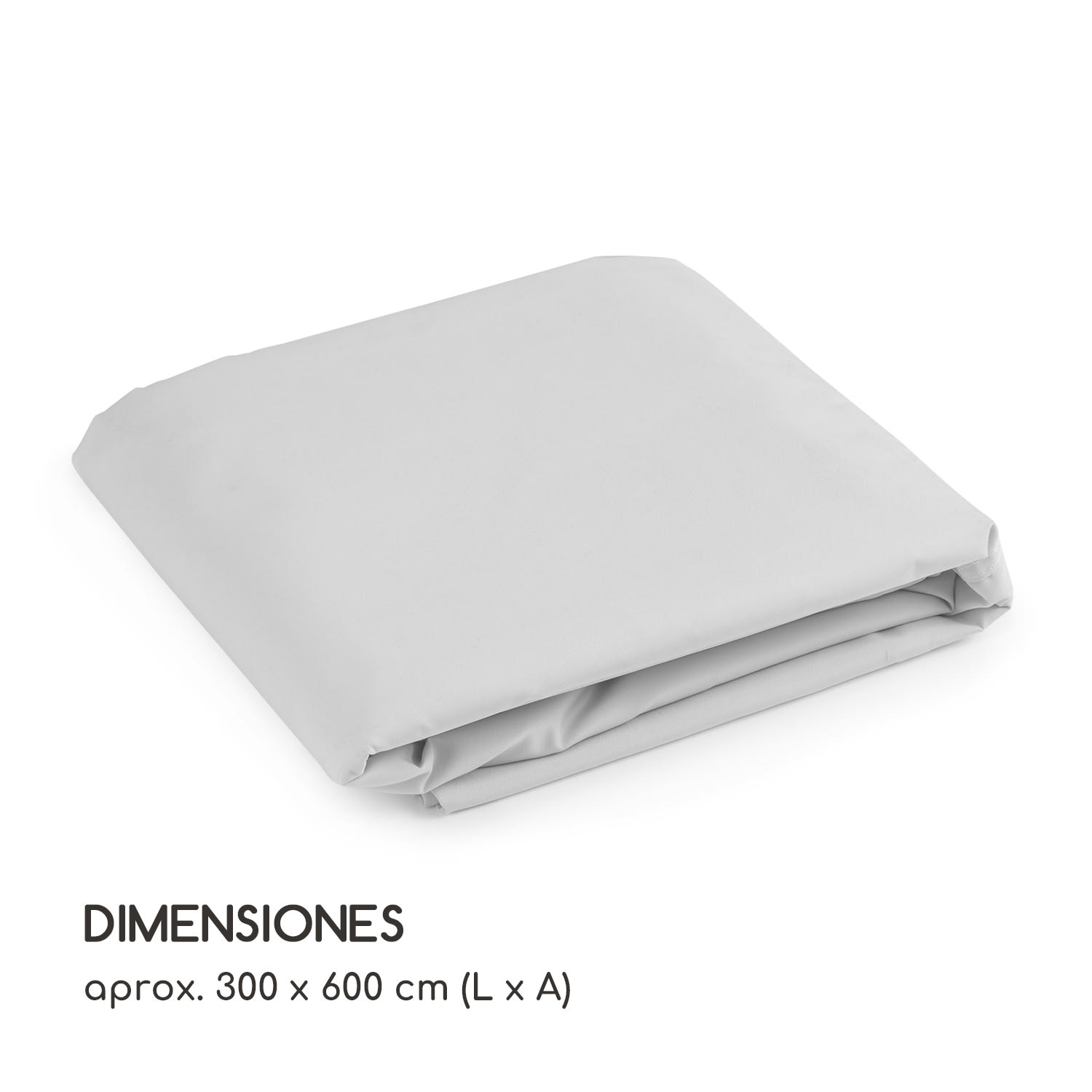 Pérgola de recambio Pantheon Rust 200 g/m² Tela de poliéster 3 x 6 m incl. cuerda de elevación. 3 x 6 m | Blanco