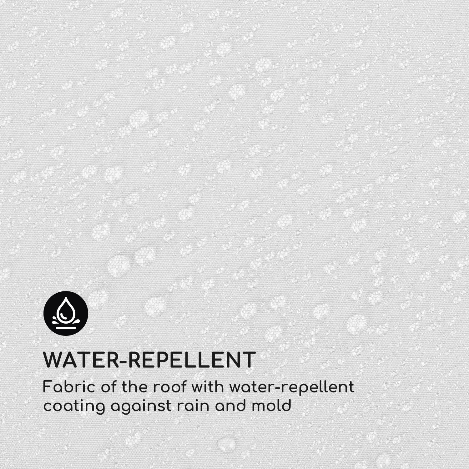 Pantheon Cortina Pergola, náhradná strecha 200 g/m², polyesterová tkanina, 3 x 4 m, vrátane lankového tiahla 3 x 4 m | Biela