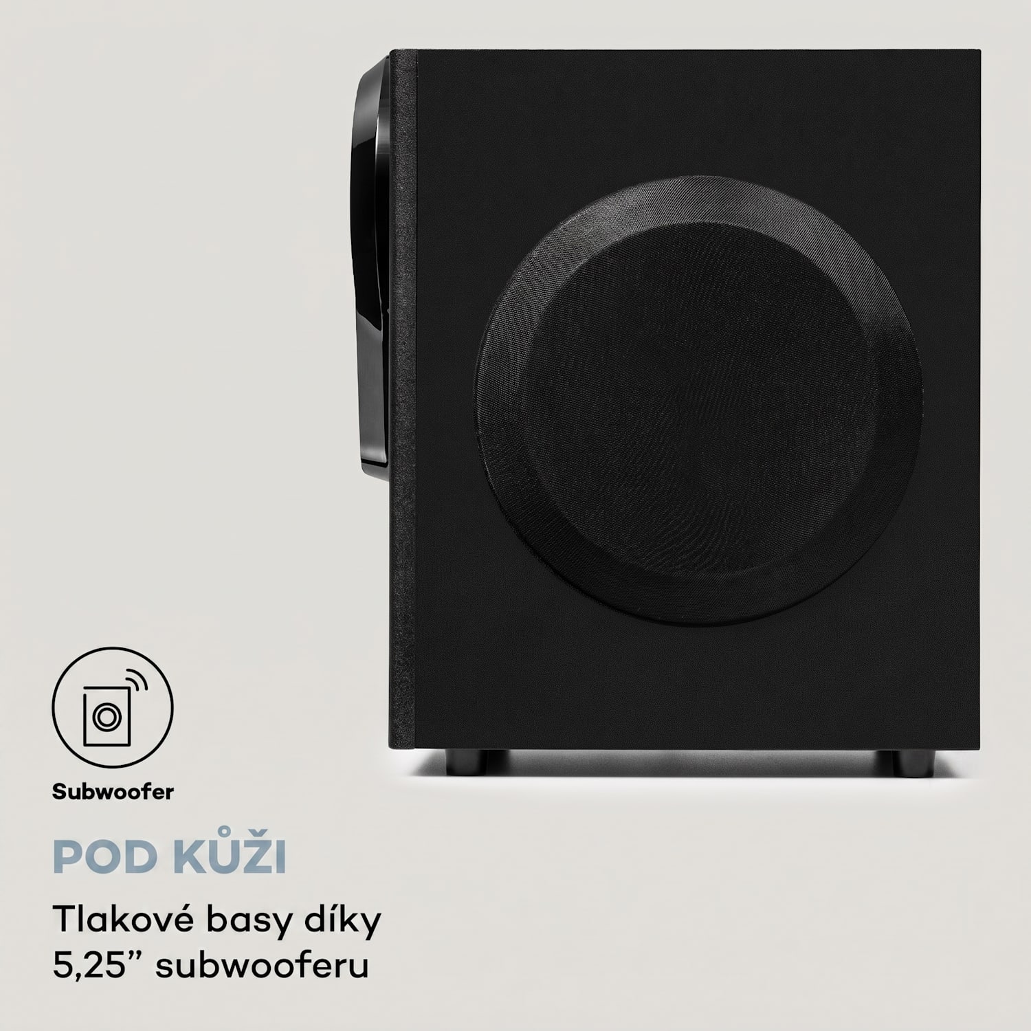 Areal 525 DG, 5.1 systém domácího kina, 125 W RMS, optický vstup, BT, USB, SD, AUX, dálkový ovladač Černá