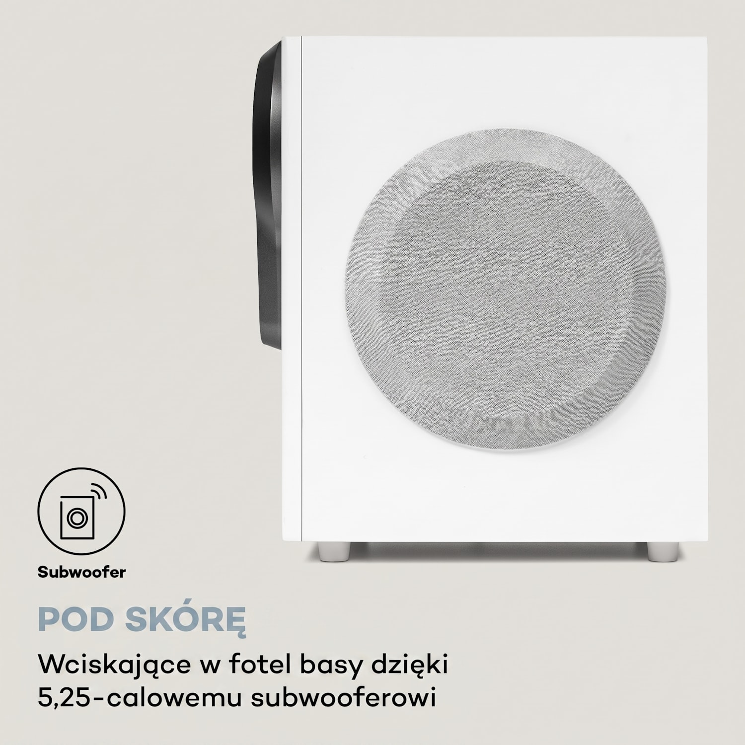 Areal 525 DG, kino domowe 5.1, 125 W RMS, wejście optyczne, Bluetooth, USB, SD, AUX, pilot zdalnego sterowania Biały