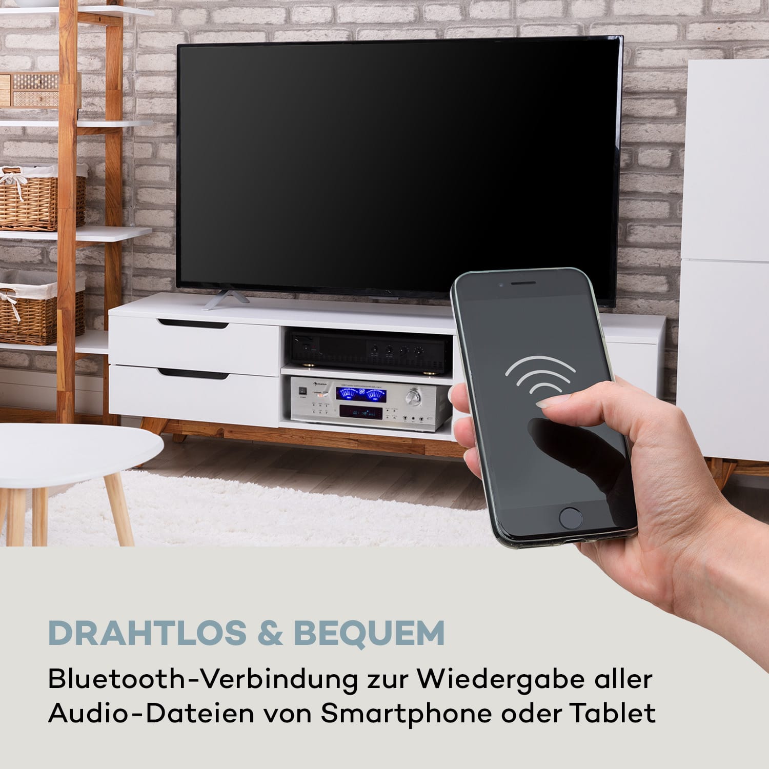 AMP 5100 BT Stereo-Verstärker 2x120 W + 3x50 W RMS BT 