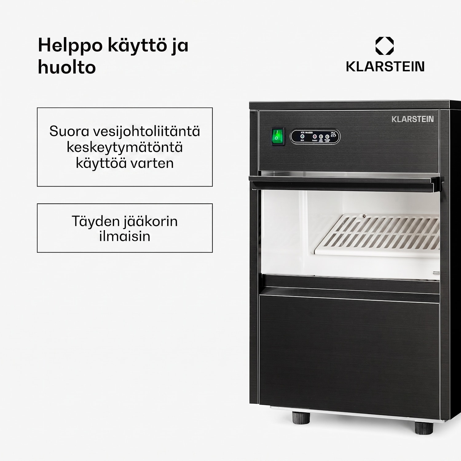 Powericer XL Jääpalakone 20  kg /päivä 145 W 
