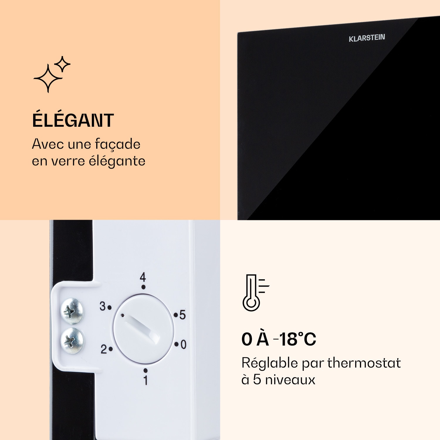 Congélateur Pluto 60L 4 étoiles 60 litres jusqu'à -18 °C 