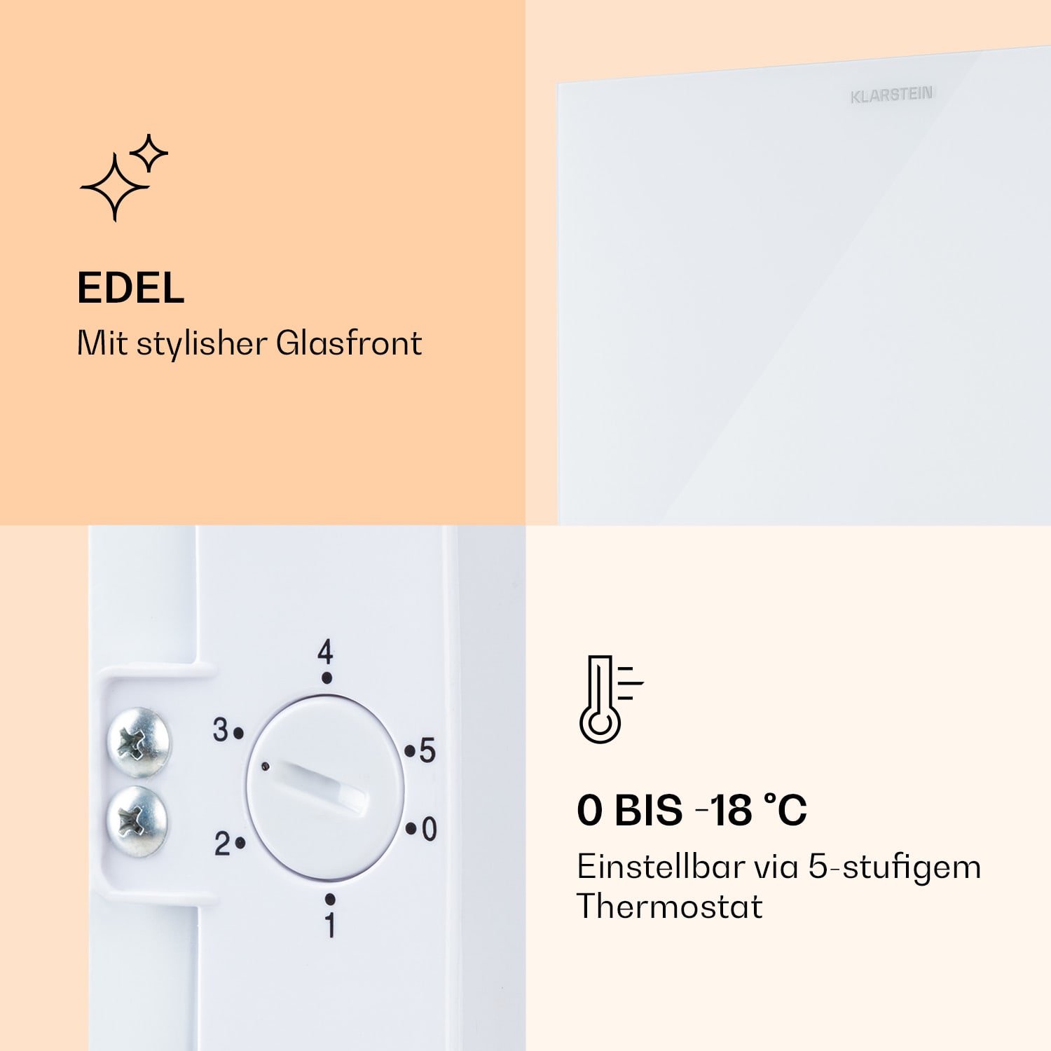 Pluto 80L Gefrierschrank 4-Sterne 80 Liter bis -18 °C Weiß