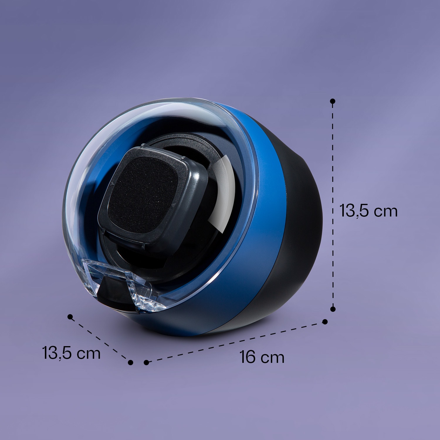 St. Gallen II Premium, rotomat do zegarków, nawijacz, 4 prędkości, 3 tryby obrotu Błękitny ocean