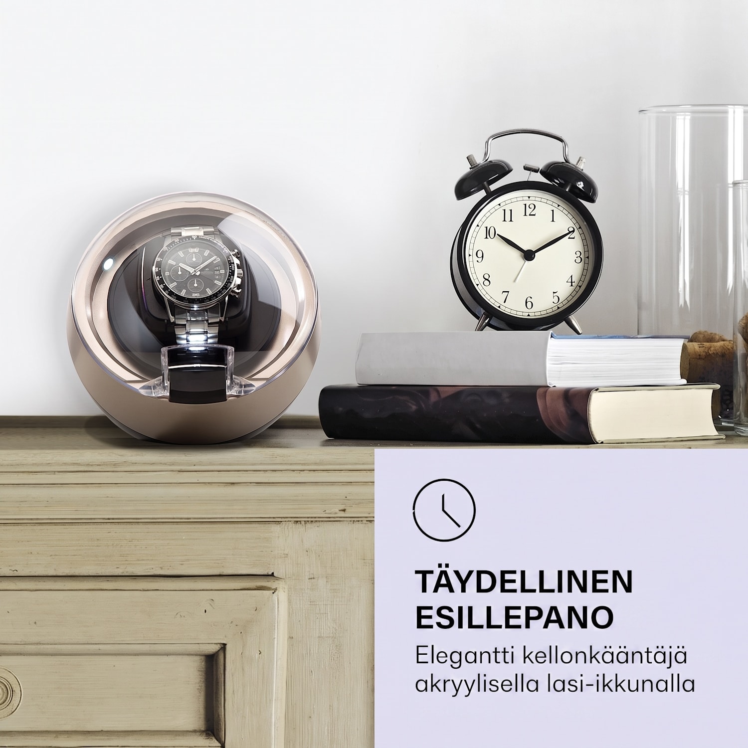 St. Gallen ll Premium -kellonliikutin 4 nopeutta 3 pyörimistoimintoa Nikkeli Metallinen