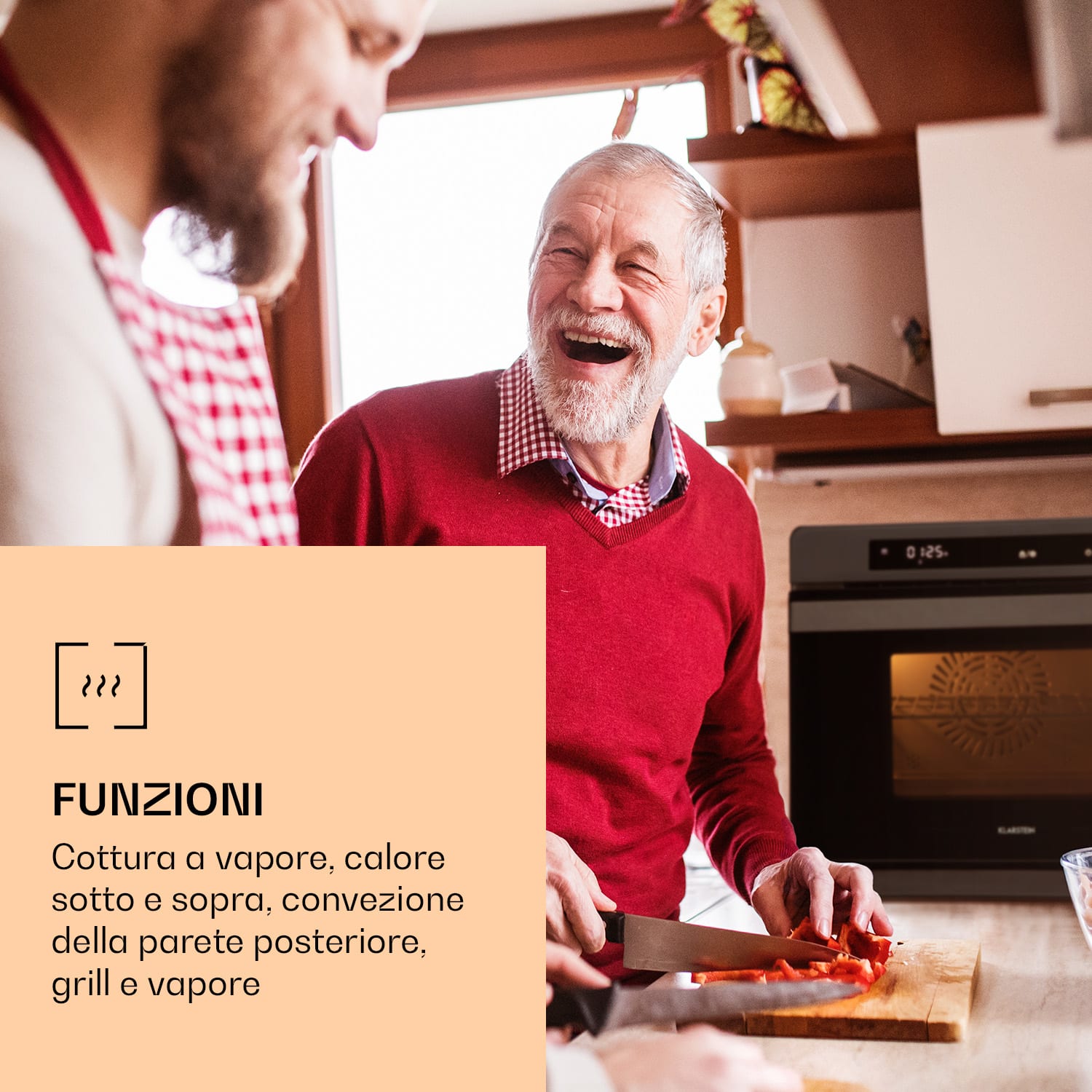 VaporChef, forno a vapore, 230 °C, 24 l, pannello di controllo touch 