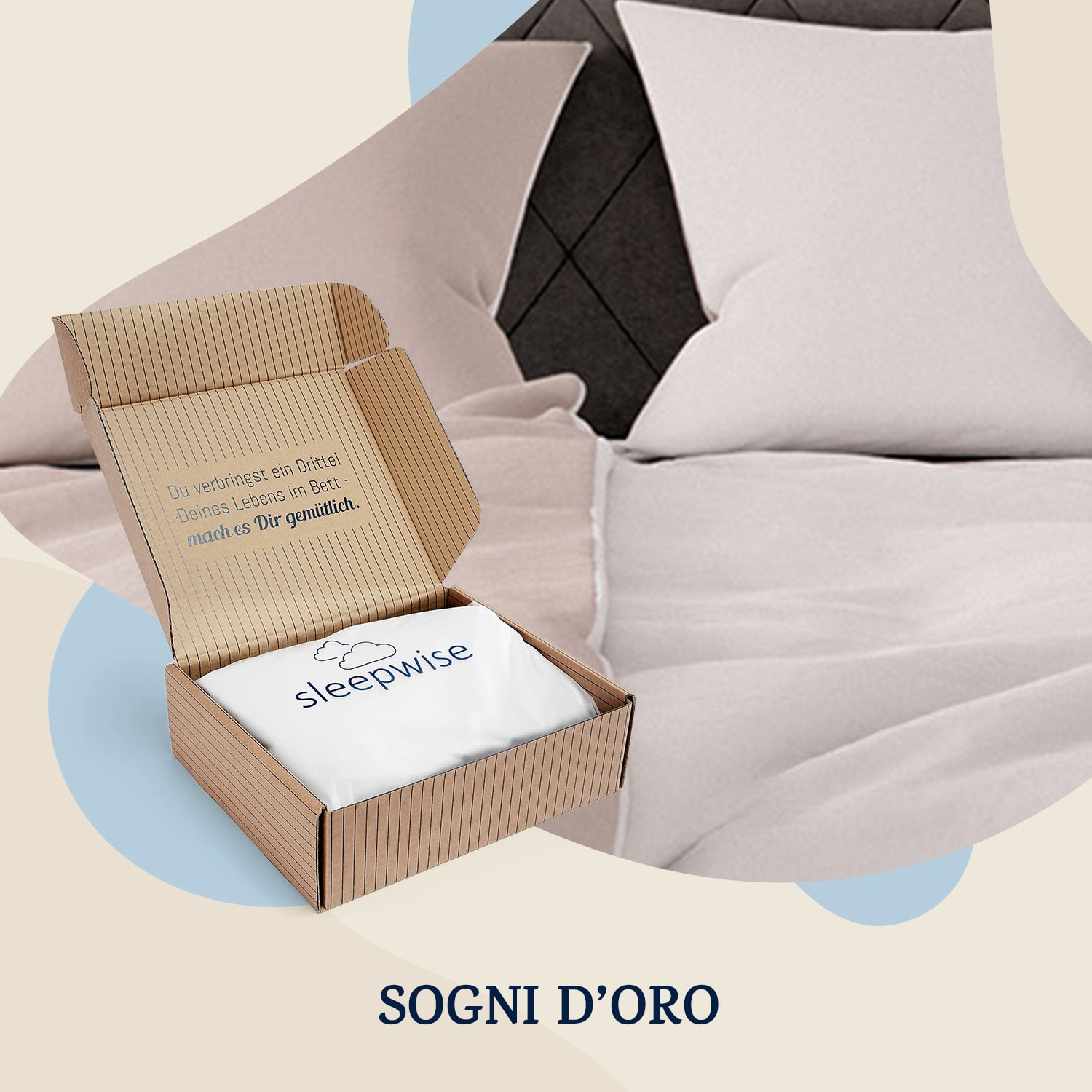 Soft Wonder-Edition, biancheria da letto, 135x200 cm, talpa/bianco Sabbia