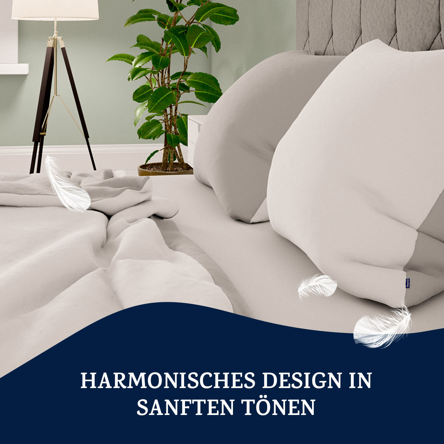 Soft Wonder-Edition Bettwäsche 135x200 cm Mittelgrau