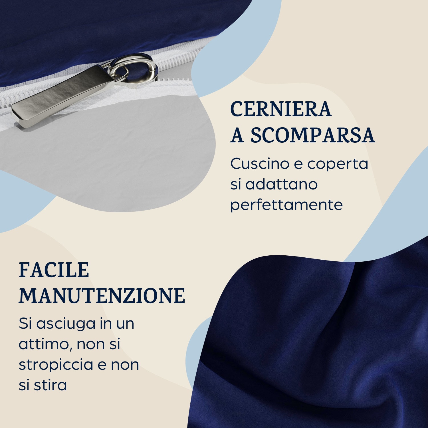 Soft Wonder-Edition, biancheria da letto, 135x200 cm Blue Ocean