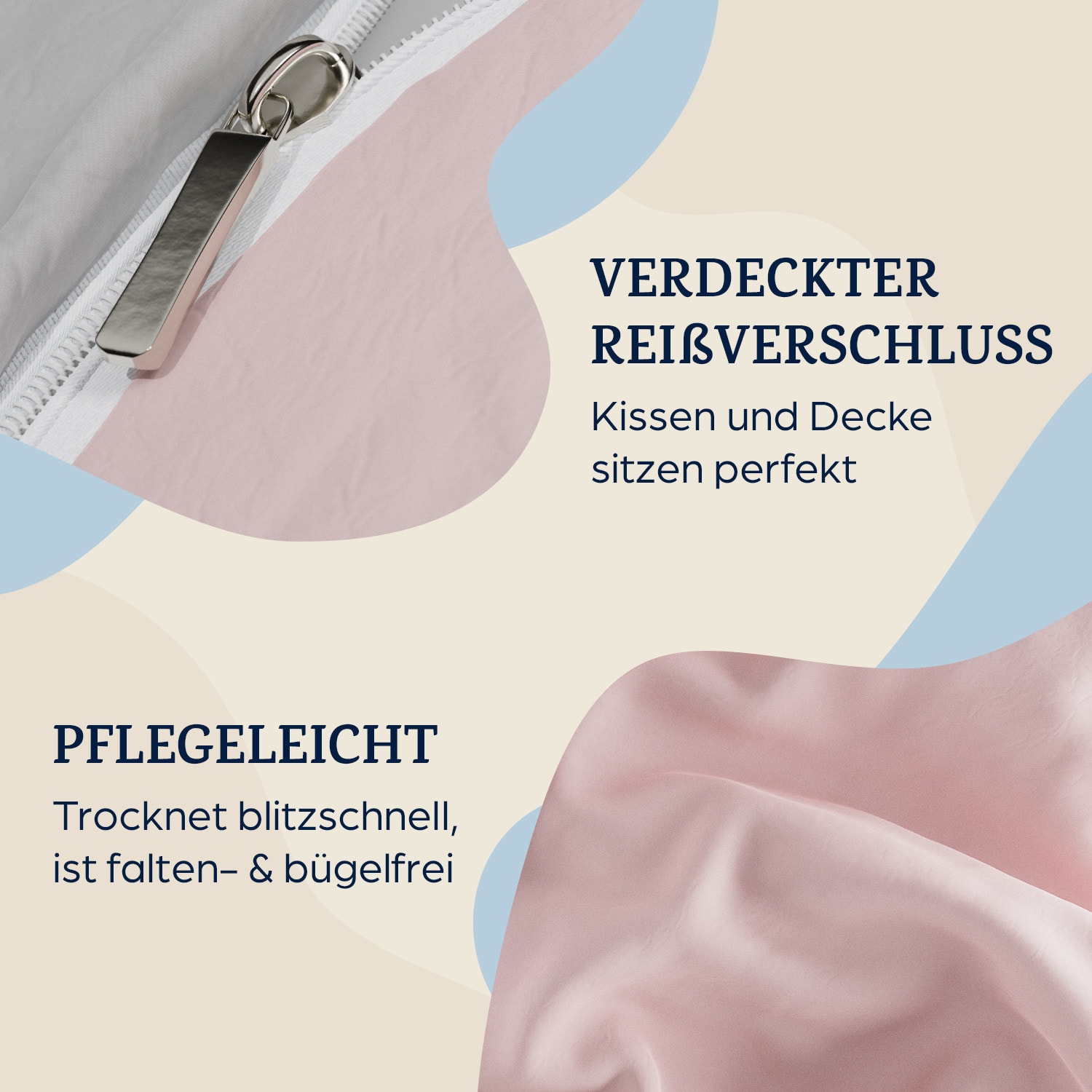 Soft Wonder-Edition Bettwäsche 135x200 cm Zartes Rosa