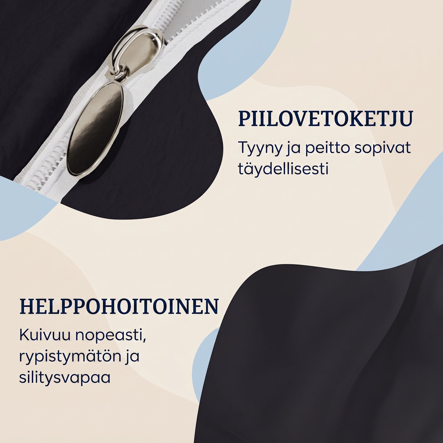 Traumwolle, puuvillaflanellipussilakana, 135 x 200 cm Tummanharmaa
