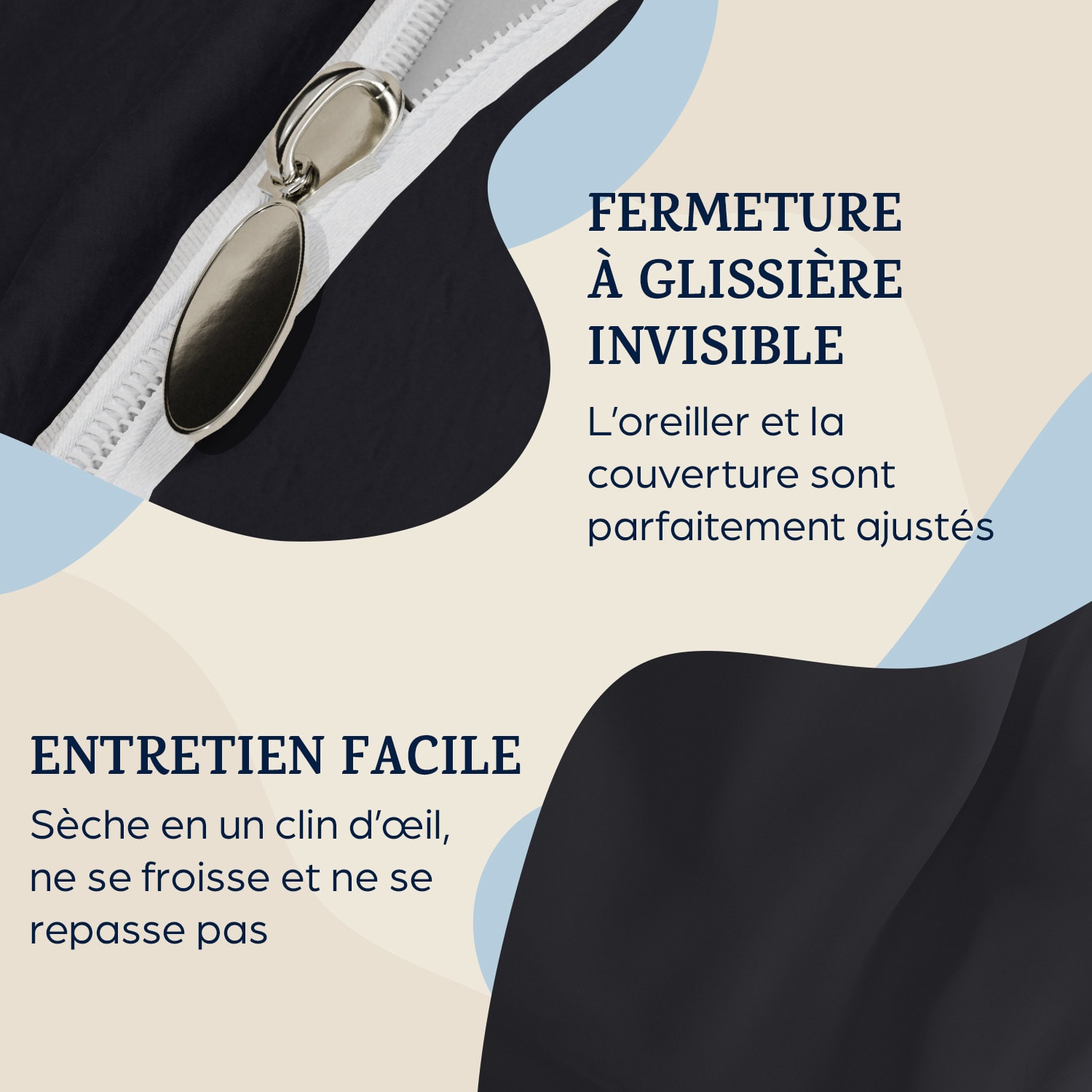 Traumwolle Parure de lit en coton Biber 135x200 cm