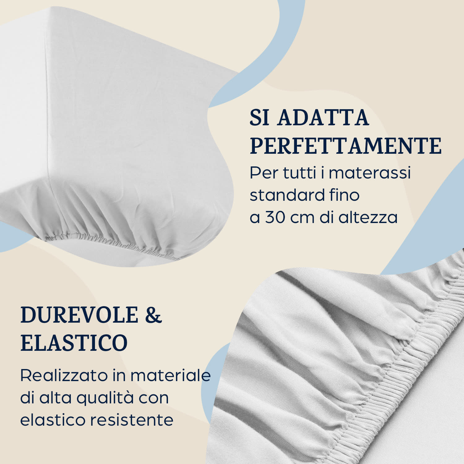 Soft Wonder-Edition Lenzuolo 180-200 x 200 cm Microfibra Bianco